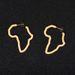 fashion African map earrings gold stainless steel earrings earrings earrings_ipsvogv.com