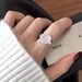 New Moonlight Round Bow For Women, Light Luxury, Fashionable, Gentle, Sweet, Cool, High End, Open Mouth Finger Ring_ipsvogv.com