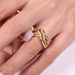 Cao Shi's Light Luxury, High Setting Wave, Multi Layered Line Diamond Ring, Female Personality, Small Party, Exaggerated_ipsvogv.com