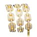 Prismatic Quadrilateral Hip Hop Men's Cuban Bracelet Bangle Chain_ipsvogv.com