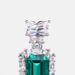 Bright Colored Gemstone Retro Earrings S925 Silver Inlaid Cultivated Emerald Earrings Light Luxury All Match_ipsvogv.com