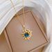 】 Star 【 Moon Mythical Light Luxury Charm Gorgeous Full Diamond Necklace Women's Versatile Clavicle Titanium Steel Chain 【 】_ipsvogv.com