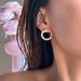 Retro Plated Titanium Steel Pearl Micro Inlaid Zircon Cute Earrings_ipsvogv.com