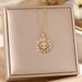 Titanium Steel Collarbone Chain, Colored Zircon Eye Pendant, Devil Necklace Accessory_ipsvogv.com