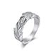 Retro neutral style leaf titanium steel ring niche personality wheat ear pattern stainless steel hand jewelry_ipsvogv.com