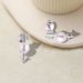 S Sterg Sier Freshwater Pearl Cupid's Arrow Necklace Earrings Two Piece Set Japanese And Korean Trendy Personality_ipsvogv.com