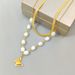 2023 New Instagram Cool Wind Double Layered Layered Pearl Necklace For Female Hip Hop, Unique Design, Butterfly Collar_ipsvogv.com