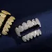 Real Gold Teeth Fang Grillz Punk Hip Hop Cubic Zircon Iced Out Vampire Dental Mouth Grills Braces Tooth Cap Rapper_ipsvogv.com