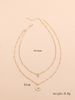 Simple New Love Pendant Necklace Fashion Creative Oil Drop Rainbow Color Peach Heart Clavicle Chain_ipsvogv.com