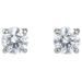 Cat's Eye Four Claw Earrings For Women Elements Round Single Diamond Earrings For Women_ipsvogv.com