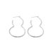 Sterling silver personalized gourd stud earrings electroplated RH-plated Korean style INS style fashion women's niche all-match design earrings_ipsvogv.com