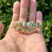 RACHELZ Hip Hop 8/8 Pattern Tooth Caps Gold Plated Teeth Grillz Braces Punk Dental Grills For Men Women Body Jewelry_ipsvogv.com