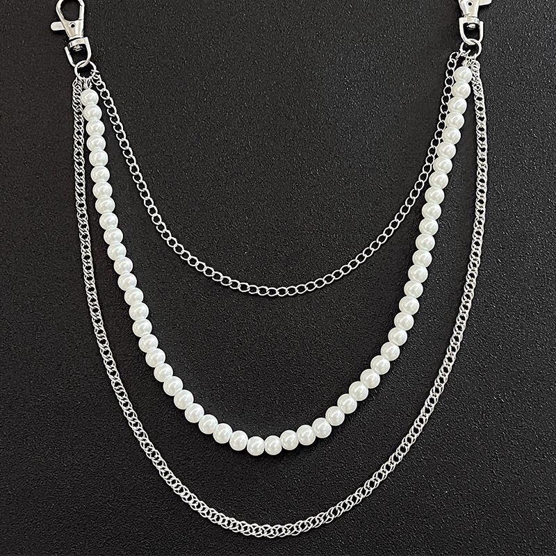 Hip Hop Personality Metal Pearl Pants Trendy Men's And Women's Jeans Accessories Spicy Girl Belt Hanging Street Dance_ipsvogv.com