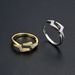 Unisex Diamond Zircon CZ Lightning Ring Female Index Finger Ring Opening Adjustable Jewelry_ipsvogv.com