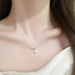 999 Pure Silver Floral Pearl Necklace, Women's French Style Small Fragrance Elegant Temperament, Collarbone Chain Simple_ipsvogv.com