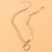 Double Layer Hollow Circle Pendant Necklace Female Ins Small Fresh Personality Temperament Clavicle Chain_ipsvogv.com