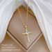 Love 【 】 Cross Light Luxury Charm Gorgeous Full Diamond Necklace Women's Versatile Clavicle Titanium Steel Chain 【 】_ipsvogv.com