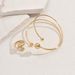 Women’s Jewelry Set Fashion Style Ladies Bracelet Ring Set Personality Geometric Line Design Open Arm Ring Versatile Hand Jewelry For Women_ipsvogv.com