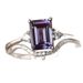 Platform's New Women's Pair Creative Inlaid With Purple Square Diamond Zircon Ring_ipsvogv.com