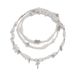 retro multi layer pearl handmade choker necklace cold personality rivet pendant necklace_ipsvogv.com
