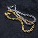 Men And Women's Jewelry Simple Thin Titanium Steel Twist Chain Trendy Jewelry Stainless Steel Gold Hip Hop Bracelet Does Not Fade Chain Trend_ipsvogv.com