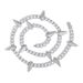 Unisex New Hip Hop 4mm5mm Spiked Tennis Chain With Full Diamond Wolf Tooth Tennis Chain Personality Trendy Brand Men's Zircon Clavicle Chain_ipsvogv.com