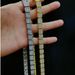 Full 9mm With Rock Sugar Cuban Chain Square Diamond Men's Hip Hop Necklace_ipsvogv.com
