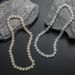 Men's Jewelry Copper Inlaid Zircon Necklace Round Square Mix Zircon Hip Hop Men's Tennis Chain Stacking Trendy Style_ipsvogv.com