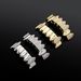 Unisex Jewelry Fashion full diamond mixed inlay vampire fangs trendy cool men decoration dentures gold braces personality accessoriesHIPHOP tooth_ipsvogv.com