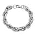Hip-Hop Trendy 11MM Wide Men's Titanium Personality Fashion Versatile Simple X Pattern Stainless Steel Bracelet_ipsvogv.com