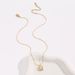 New 2022 Titanium Steel Necklace 3D Square Simple Geometric Smooth Square Shell Necklace Women's Accessories Trend_ipsvogv.com