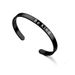 Titanium Steel Be Kind Engraved Women's Open Mouth Bracelet, Trendy Men's Jewelry_ipsvogv.com