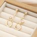 Women's Jewelry Fashion Zircon Copper Earrings 3 Piece Set Temperament Light Luxury_ipsvogv.com