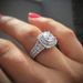 Yiwu Sanjie New Double Layered Tiger Claw Square Zircon Ring Inlaid With Topaz Jewelry_ipsvogv.com