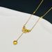 Explosive Love Tassel Bow New Girl Titanium Steel D Fu Same Style Internet Red Non Fading Collar Chain Necklace Jewelry_ipsvogv.com