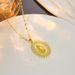 hot selling women's jewelry fashion zircon Maria love pendant necklace niche geometric star clavicle chain_ipsvogv.com