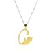 simple black and white cat hug stitching pendant niche design couple chain clavicle chain stainless steel necklace batch_ipsvogv.com