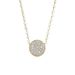 Women's Jewelry Selection 14K Necklace Copper Gold Plated Zirconium O Shaped Chain Round Pendant Fashion Geometric Classic Style Jewelry_ipsvogv.com
