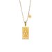 hot selling twelve constellations stainless steel necklace for women high end niche personality square pendant clavicle chain_ipsvogv.com