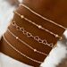 5-Piece Metal Figaro Chain Women's Set Fashionable And Minimalist Bracelet_ipsvogv.com