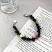 Design Hip Hop Black Agate Color Cross Smiley Face Bracelet Men And Women Braided Bracelet_ipsvogv.com