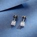 S925 Silver Women's Earrings Crescent Moon With Adjustable Height And Multiple Wearing Methods 50 Points Moissanite Earrings_ipsvogv.com