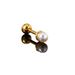 Unisex popular pierced ear bone studs for women micro inlaid zircon screw ear studs sweet temperament pearl earrings earrings_ipsvogv.com