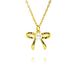 Fashionable Temperament Bow Pearl Pendant Necklace Light Luxury High End Niche Inlaid Zircon Clavicle Necklace_ipsvogv.com