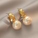 Women's s925 silver needle vintage pearl earrings new trendy high-grade light luxury earrings fashionable all-match earrings for women_ipsvogv.com
