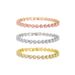Women's & Men's Tennis Chain Bracelet With 5mm Heart-Shaped Zirconia, Elegant & Stylish For Couples, Available In Silver/Gold/Rose Gold, Sizes 17-21cm_ipsvogv.com