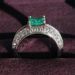 Sheen Inlaid High Carbon Precision Quality Princess Square Palaiba Ring Female R8108_ipsvogv.com