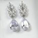 Cao Shi's New Bridal Luxury Water Drop Pear Shaped Zircon Pendant For Women's Wedding Banquet Earrings_ipsvogv.com