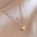 Necklace For Women, Trendy And Cool, Spicy Girl, Abifeng Necklace, Double-layer Collarbone Chain, Women's Love Pendant,_ipsvogv.com