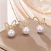 Light Luxury, Compact Exquisite Temperament, Sweet And Fashionable, Versatile, Women's High-end Feeling, Bow Tie, Pearl_ipsvogv.com